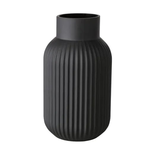 BOLTZE Nordika Vase schwarz matt 22cm in schwarz von BOLTZE