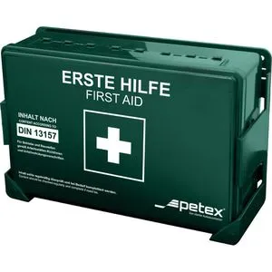 Petex Verbandskasten STANDARD, Füllung nach DIN 13157, grün in grün von PETEX