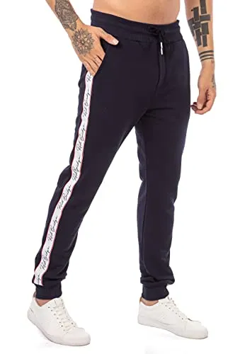 Redbridge Jogginghose Sweatpants mit seitlichem Streifen dunkelblau Gr XL