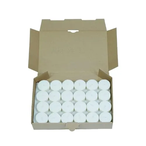 Öko Teelichter (48 Stück) Bio-Qualität - ohne Metalldose - ohne künstliche Chemikalien - 100% aus recycelten Materialien