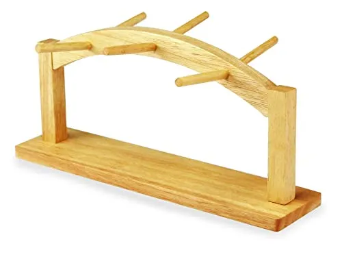 H&H Tassenhalter, Holz, Braun, 20 x 40 cm
