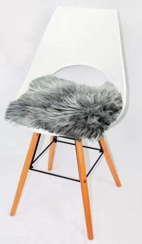 Heitmann Felle Stuhlkissen Lamm - Quadratische Sitzauflage aus echtem Lammfell - Stuhlkissen aus echtem Schaflammfell, waschbar bis 30°C, ideal für Komfort und Stil in Ihrem Zuhause.