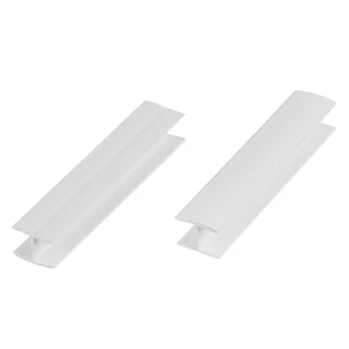 HOLZBRINK Verbinder Sockelblende für Einbauküche 150mm Höhe Weiß Hochglanz