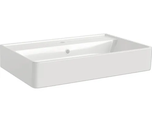 FACKELMANN Keramik Aufsatzwaschbecken 60 cm eckig weiß von Fackelmann