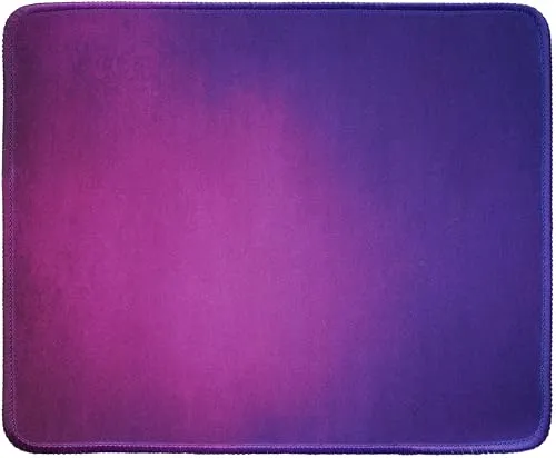 Silent Monsters Mauspad 240 x 200 mm Stoff Mousepad lila - Vernähter Rand, rutschfest & leise, für Gaming Büro Office Homeoffice - 24 x 20 cm Mouse Pad Mat - Mausunterlage klein f alle Maus Arten