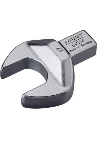 Hazet 6450D-27 Einsteckmaulschlüssel - Drehmoment-Schlüssel, verchromt und Made in Germany, ideal für präzises Arbeiten mit einem Antrieb von 14 x 18 mm.