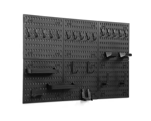 Multifunktionales Lochwand Organizer Set PP 90×60 cm – Modular & Tragfähig für Gaming und Büro
