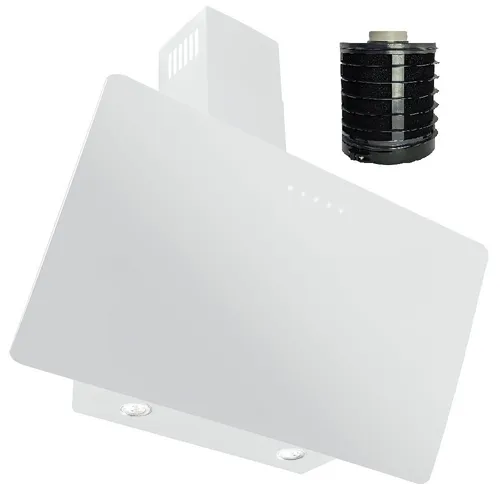 UMLUFT mit LONG LIFE FILTER Dunstabzugshaube Wandhaube,Fernbedienung,90 cm, weiß