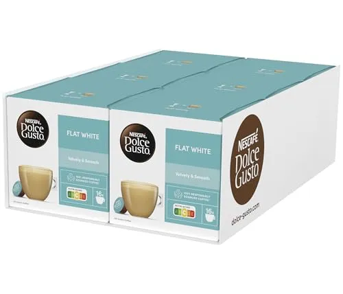 NESCAFÉ DOLCE GUSTO Flat White Kaffeekapseln 6er Pack (6 x 16 Kapseln)