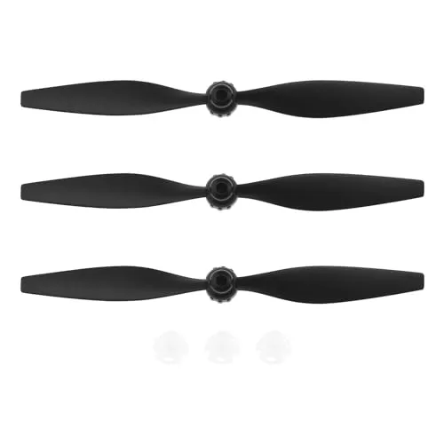 The Lord of the Tools 3 Sets Ersatz-RC-Flugzeugpropeller – inklusive 3 Propellersparer und 3 Adapter, kompatibel mit VolantexRC F4U/T-28 Flugzeug
