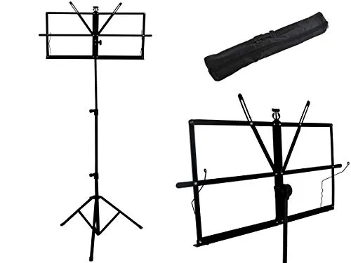 ISO TRADE Notenständer Musik Noten Notenauflage Notenstativ incl.Tasche 1307