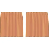 vidaXL Voile Vorhänge mit Stangentaschen 2 Stk Terrakotta 4102231