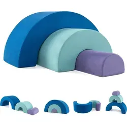 COSTWAY 3-TLG. Softbausteine Set - Kreatives Kletterspielzeug für Kinder - Entdecken Sie kreative Spielmöglichkeiten mit diesem 3-teiligen Schaumstoffbaustein-Set! Ideal für Klettern und Krabbeln, fördert es die Fantasie und Beweglichkeit Ihrer Kinder. Perfekt für stundenlangen Spielspaß!