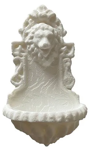 Wandbrunnen Krippenzubehör weiß 7 cm Polyresin Dekofigur