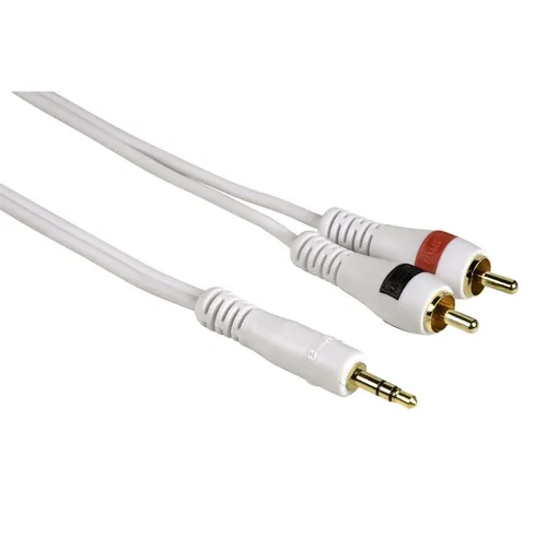 Hama HQ 2m Klinke Cinch AUX Audio Kabel 3,5mm Klinken-Stecker auf 2x Chinch RCA
