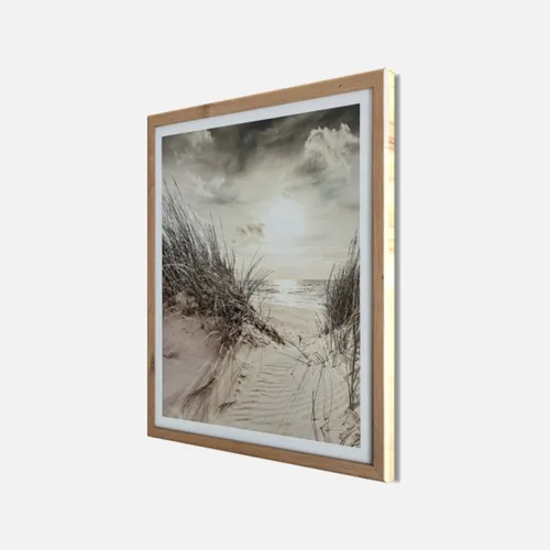 Wandbild gerahmt STRAND DÜNE 40 x 50 cm – Küsten Wanddeko maritim