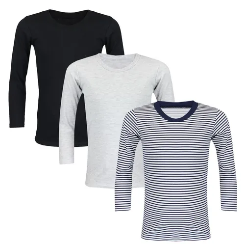 TupTam Unterhemd TupTam Kinder Unisex Unterhemd Langarm 3er Pack