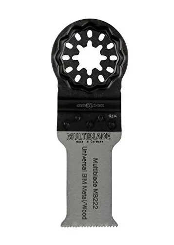 Multiblade Starlock Universell Bimetall-Sägeblatt 28mm (Holz, Metall, Kupfer, Aluminium, Nägel, PVC, Kunststoff) Geeignet für Starlock, Starlock Plus & Starlock MaxMB222