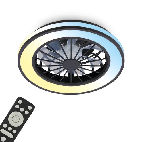 Deckenventilator mit Beleuchtung Fernbedienung Ventilator Licht Dimmbar CCT 38cm