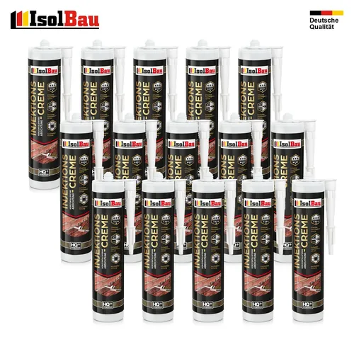 Injektionscreme Horizontalsperre 15 x 280ml Isolbau Horizontalabdichtung