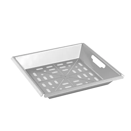 Thüros H4060EN Kohleschale aus Edelstahl - Grillzubehör für THÜROS T4 und andere Modelle, aus robustem V2A Edelstahl für optimale Hitzeverteilung und einfache Handhabung dank Griffmulden.