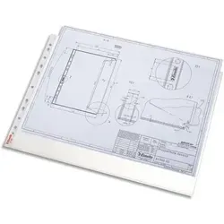 Esselte Prospekthüllen A3 quer 90my PP genarbt VE=50 Stück