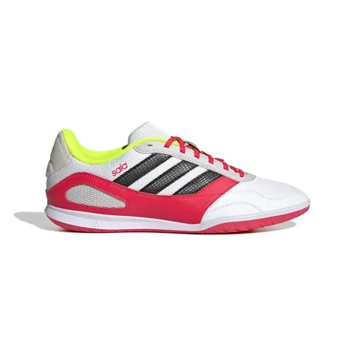 adidas Performance Super Sala III Herren Fußballschuh weiß/rot 45 1/3 EU - Robuster Hallenschuh für Indoor-Training, optimaler Halt und Komfort für Fußballspieler, ideal für jedes Training.