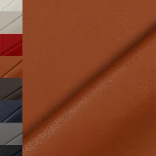 MAGAM-Stoffe Anton Kunstleder Polsterstoff Kleidung Taschen Meterware ab 50cm (Cognac)