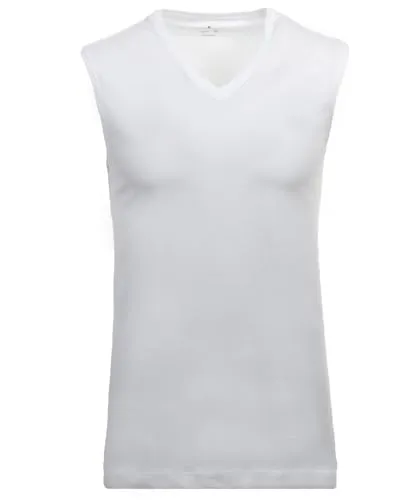 Ragman Herren Bodywear V-Neck 2er Pack - Gr. M, Weiß - Tops für Herren, Body-Fit Passform aus 100% Südamerikanischer Baumwolle für maximalen Tragekomfort.