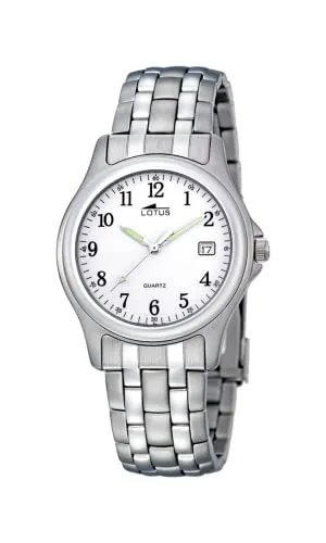 Lotus Damen Armbanduhr Analog Quarz Edelstahl 15150/A - Elegante Armbanduhr für Damen aus Edelstahl mit 10 bar Wasserdichtigkeit und leuchtenden Zeigern, ideal für den Alltag und besondere Anlässe.