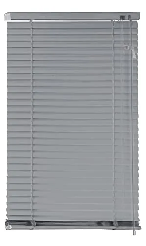 EXKLUSIV HEIMTEXTIL Aluminium Jalousie Lamellen 70 x 130 cm Silber