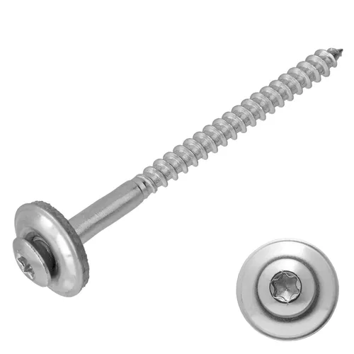 Spenglerschrauben 4,5x65 Trapezbleche Wellplatten Edelstahl 2A Torx Dichtung 50