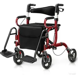 COSTWAY 2 in 1 Rollstuhl & Rollator
