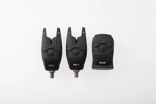 PROLOGIC Bat+ Bite Alarm Set 2+1 - Karpfenangeln mit blauen LEDs - Bissanzeiger Set für Karpfenangler, mit 5 Sensibilitäts- und 6 Lautstärkestufen, inklusive Lautlosmodus und 100m Funkreichweite. Ideal für präzises Angeln bei Tag und Nacht.