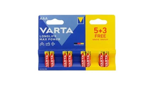 8 x baterie AAA / LR03 Varta Max Power 4703 (Max Tech) VARTA 4008496744183