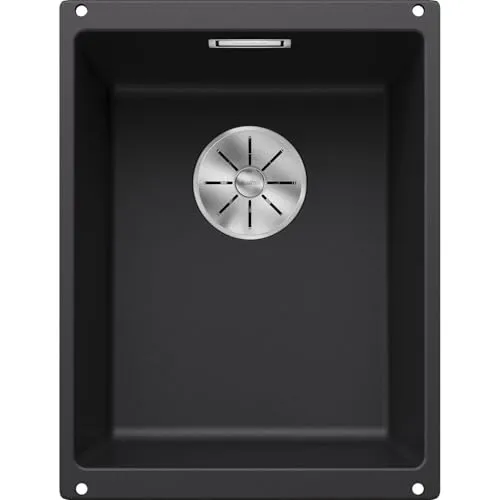 BLANCO SUBLINE 320-U | Unterbauspüle aus SILGRANIT schwarz in schwarz von BLANCO