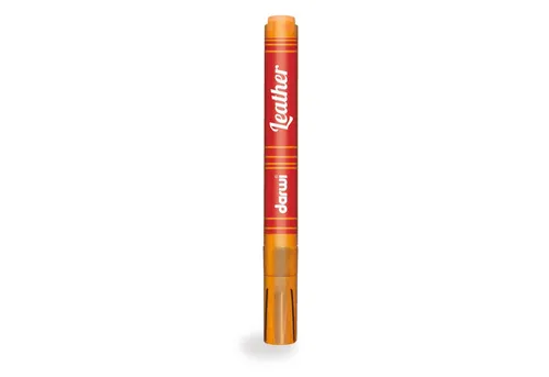 EXACOMPTA Marker 6x Ledermarker, 2mm Spitze, 6ml, Orange - Sandalenfarbe für Leder und Kunstleder, flexibel und widerstandsfähig, ideal für kreative Upcycling-Projekte.
