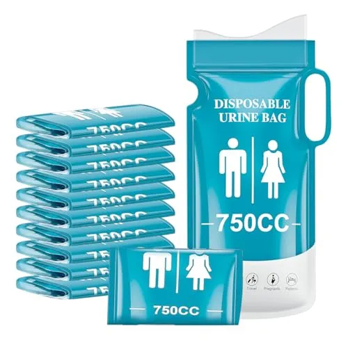Stück Urinbeutel für Unterwegs Tasche 750ml Pinkelbeutel für Unterwegs für... 12
