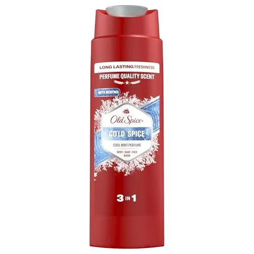 Old Spice Cold Spice Herren-Duschgel & Shampoo 250ml | Multi-Use 3-in-1 Körper-Haar-Gesichtsreiniger, langanhaltende Frische, Parfumqualitätt, tiefenreinigend