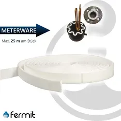 Fermit - Ptfe Universaldichtung Abdichtungsband + 260°c - 200 Bar Selbstklebend, 7 X 2,5 Mm, Meterware Bonnatex Fa 44107