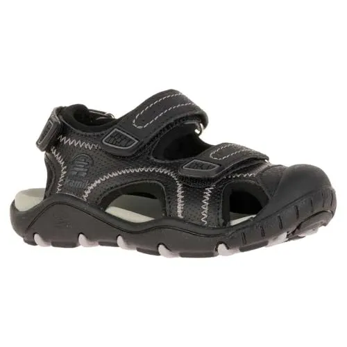 Kamik Halbsandalen Schwarz Größe 24 für Kinder - Wanderschuhe für Kinder mit rutschhemmender Laufsohle und praktischem Klettverschluss - ideal für Abenteuer im Freien!