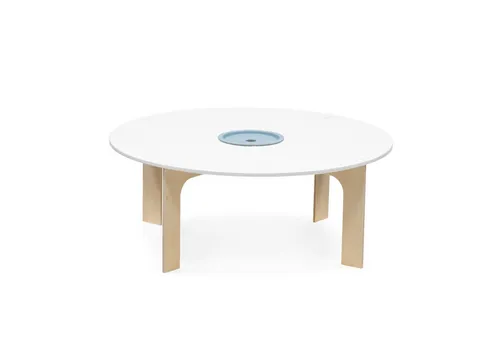Stokke MuTable Szenarien Bricks Tower - Spielspaß für kreative Kinder - Bauspielzeugset mit doppelseitiger Spielplatte und vier Holzsäulen, ideal für kompatible Spielbaustein-Marken. Fördert Kreativität und macht das Spielen zum Erlebnis!