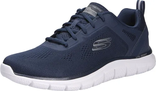 Skechers Herren Sneaker Track Broader in Blau, Gr. 39 - Sportliche Herren Sneaker von Skechers, ideal für Alltag und Sport. Mit atmungsaktivem Obermaterial und gepolsterter Memory Foam-Innensohle für hohen Tragekomfort und Flexibilität. Rutschhemmende Sohle sorgt für Stabilität.