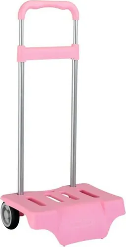 Safta Carriage Big Light Pink One Size - Pink, vibrationsdämpfende Räder und abnehmbarer Griff für perfekten Komfort