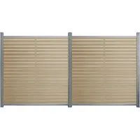 HOME DELUXE WPC Sichtschutzzaun ALIRA - Eleganter Sichtschutzzaun in Teak-Optik, bietet zuverlässigen Wind-, Lärm- und Sonnenschutz. Pflegeleicht, splitterfrei und wetterfest – ideal für Garten und Terrasse!