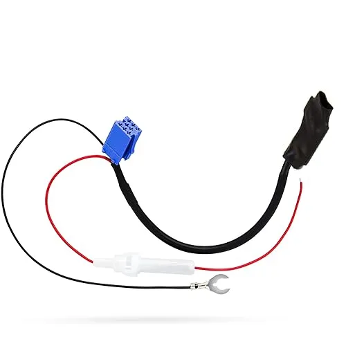 Adapter Universe Bluetooth AUX IN 12V Adapter Kabel - AV-Eingangsadapter für Fahrzeuge, ermöglicht einfachen Anschluss von Smartphones an Autoradios ohne Qualitätsverluste, passend für Audi, VW, Seat und Skoda.