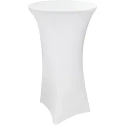 Stretch Stehtischhusse Stehtisch Bistrotisch Husse 80x120 cm bis Ø 80 cm weiß