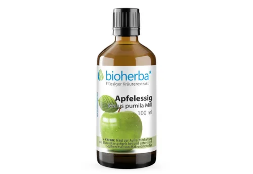 BIOHERBA R Bioherba Apfelessig Malus pumila Mill. Tropfen Tinktur 100 ml Tropfen, 1 er
