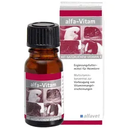 Alfa-Vitam Tropfen für Heimtiere 10 ml - Tiergesundheit - Unterstützt das Wohlbefinden von Heimtieren mit hochwertigen Vitaminen, ideal zur Stärkung des Immunsystems.