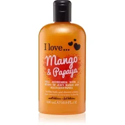 I Love Mango & Papaya Dusch- und Badecreme 500 ml